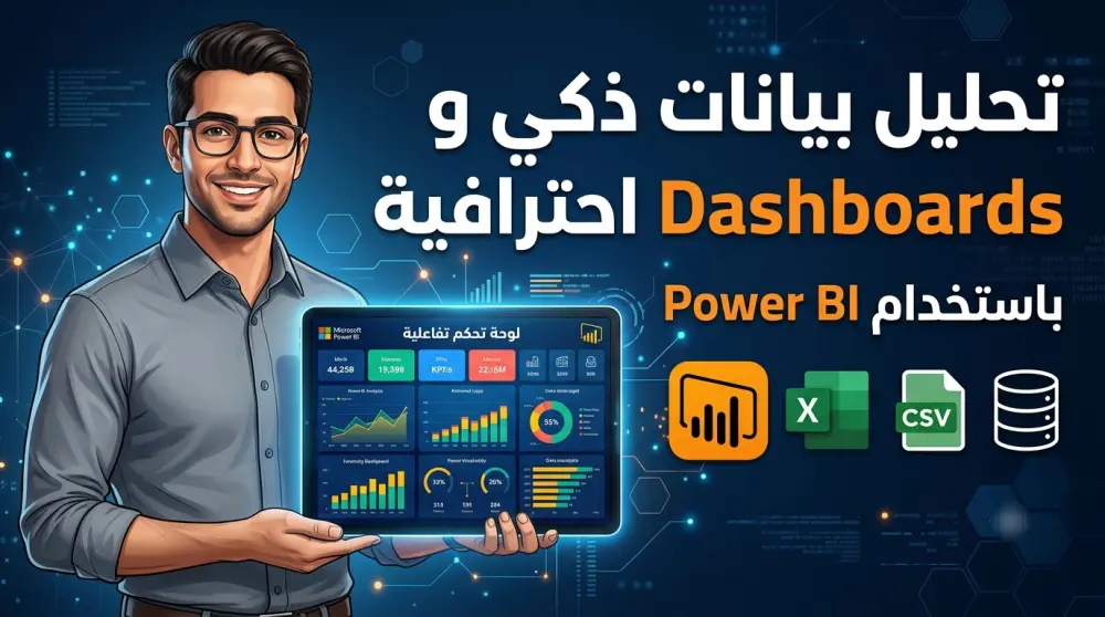 تصميم Dashboard تفاعلي واحترافي باستخدام Power BI لتحليل بياناتك
