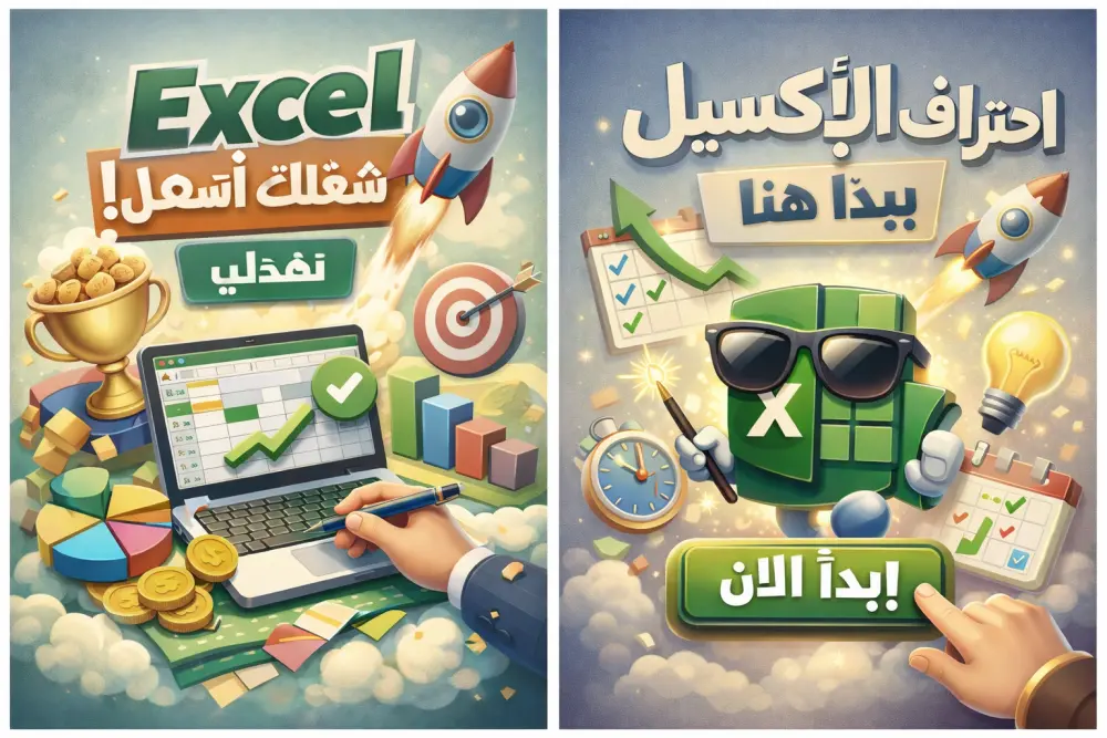 حوّل بياناتك المبعثرة إلى ملف Excel منظم يفهمك كل حاجة في ثواني
