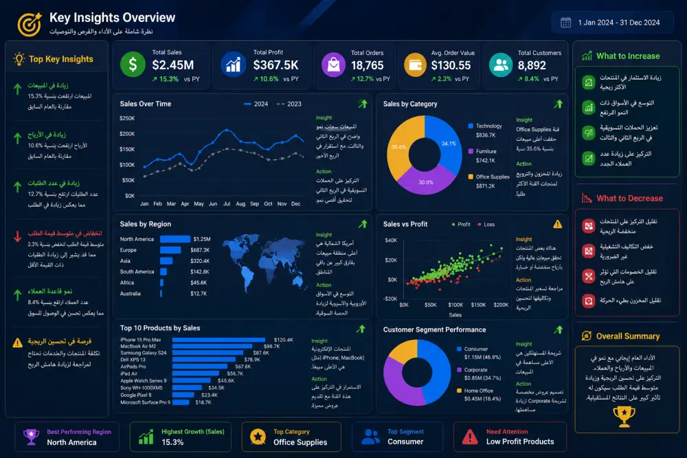 📈 استخراج وتحليل الـ Insights من البيانات بشكل احترافي