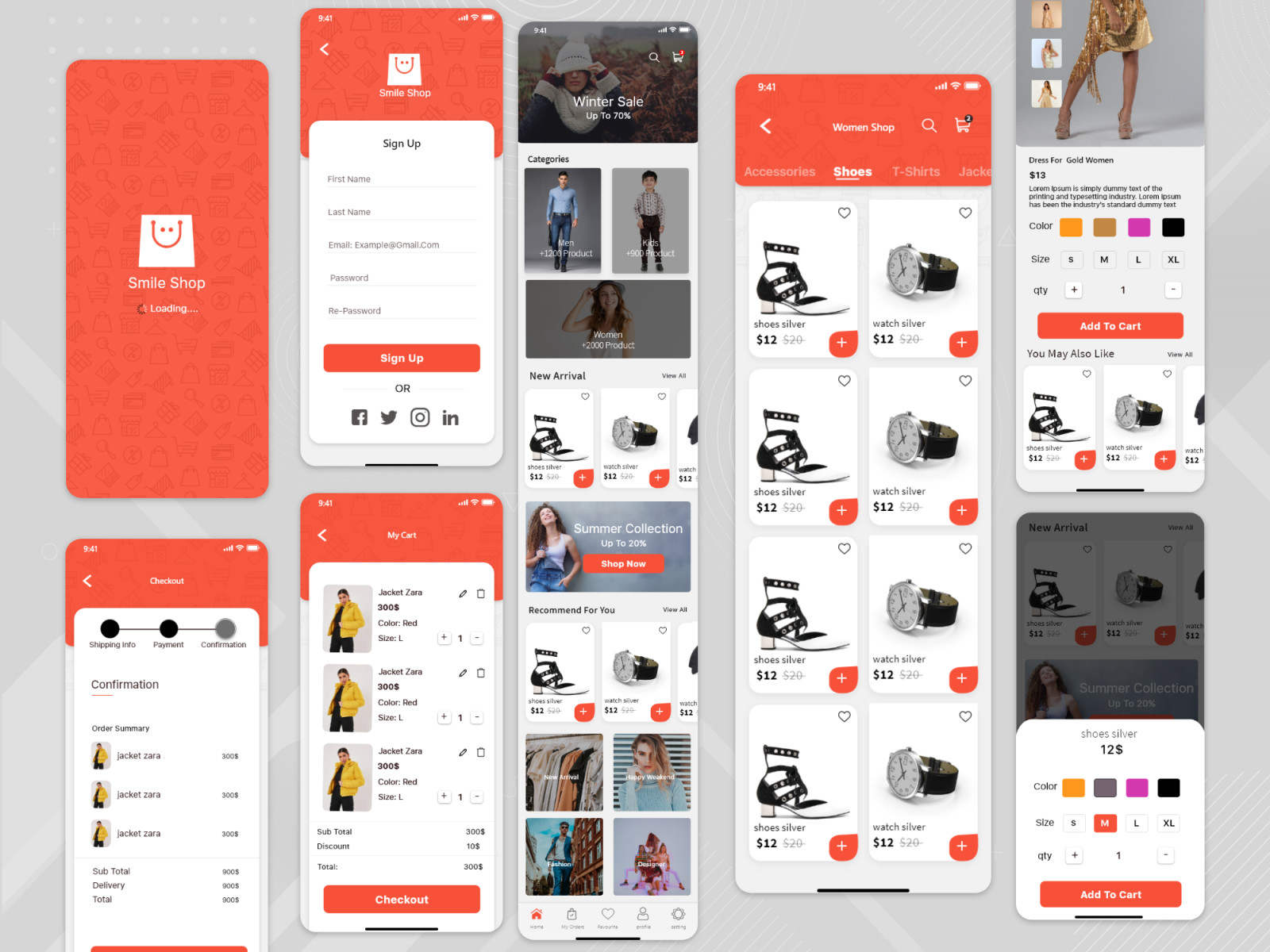 تصميم  UI UX تطبيق جوال و مواقع تصميم 5 صفحات موبايل او صفحه موقع كامل مقابل 10$  فقط