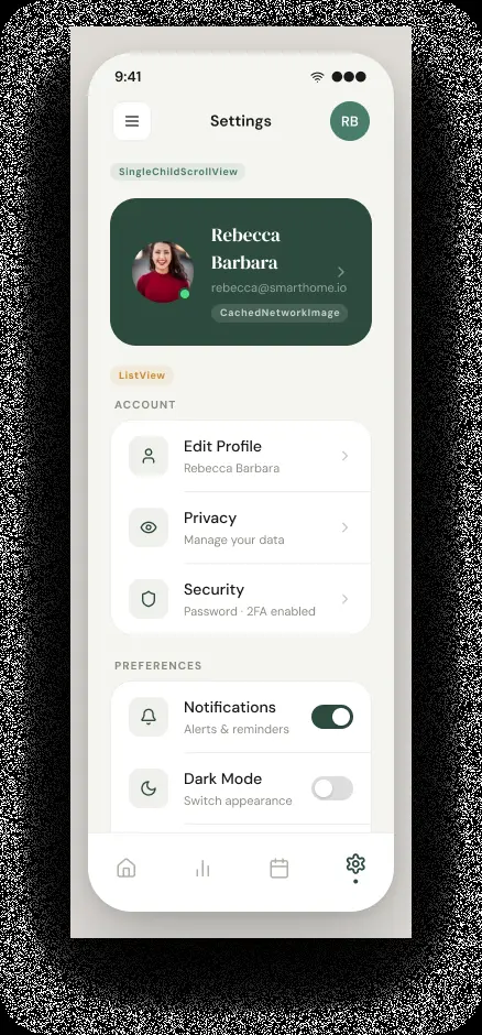 تحويل تصميم Figma إلى Flutter UI احترافي ومتجاوب