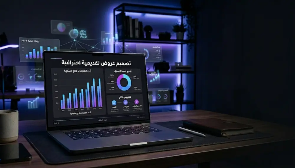 سأصمم عرض تقديمي احترافي PowerPoint و Pitch Deck بشكل جذاب