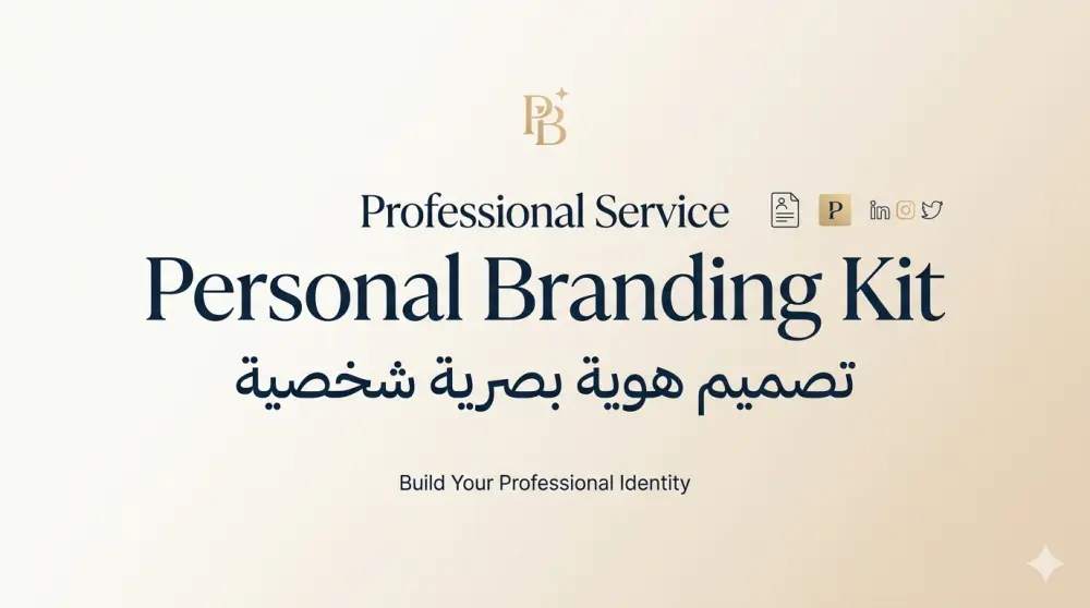 "تصميم هوية بصرية شخصية احترافية (Personal Branding Kit) لبناء براند مميز"