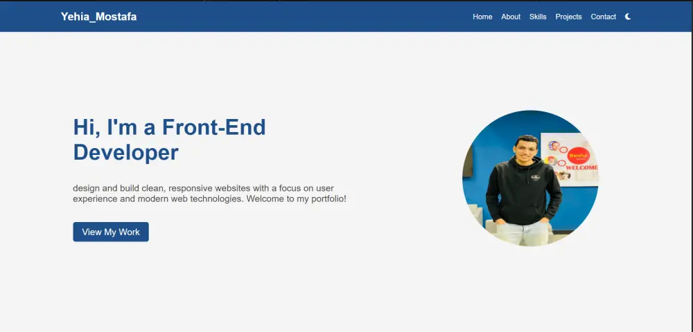 تصميم بورتفوليو شخصي احترافي لعرض أعمالك باستخدام HTML و CSS و JavaScript