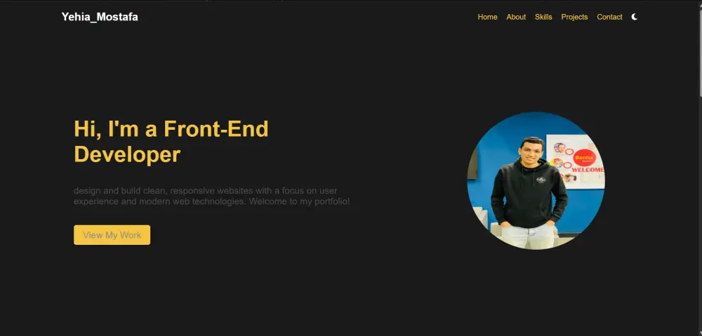 تصميم بورتفوليو شخصي احترافي لعرض أعمالك باستخدام HTML و CSS و JavaScript