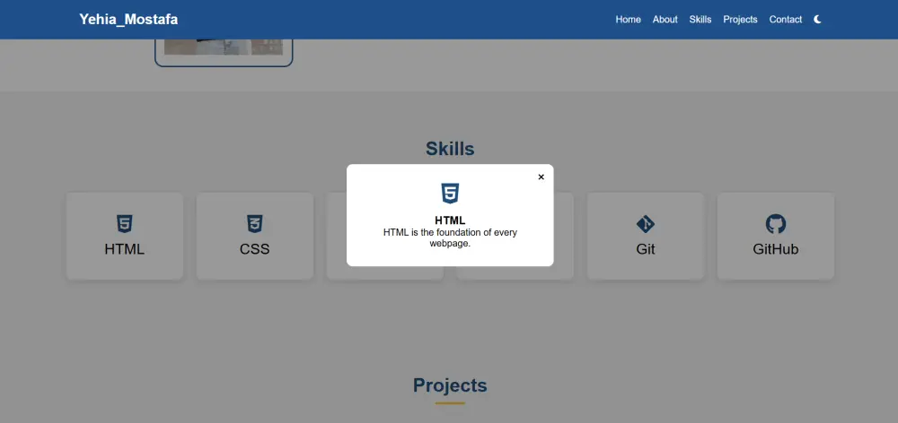 تصميم بورتفوليو شخصي احترافي لعرض أعمالك باستخدام HTML و CSS و JavaScript