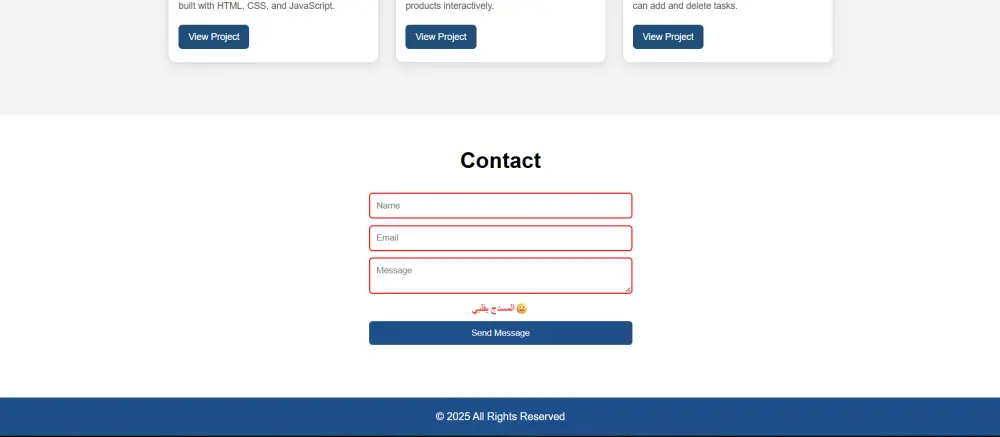 تصميم بورتفوليو شخصي احترافي لعرض أعمالك باستخدام HTML و CSS و JavaScript