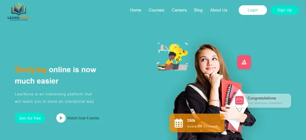 تصميم وتطوير Landing Page احترافية سريعة ومتجاوبة (Clean Code)