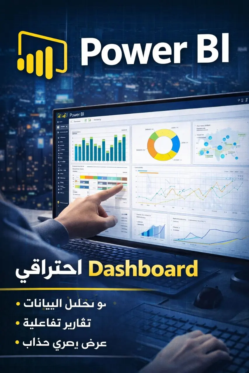 تصميم Dashboard احترافي وتحليل البيانات باستخدام Power BI