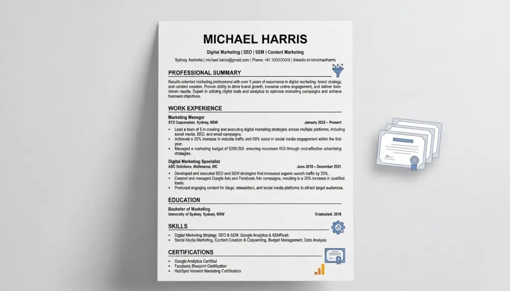 تصميم سيرة ذاتية (CV) احترافية متوافقة مع أنظمة الـ ATS