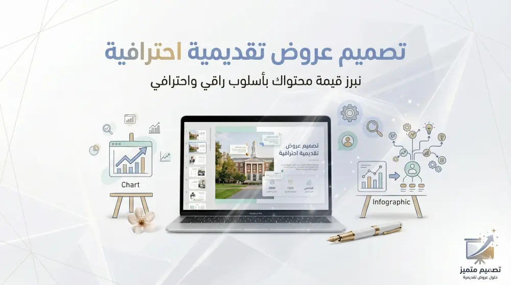تصميم عروض تقديمية(powerpoint) احترافية تبرز قيمة محتواك (عربي/إنجليزي).