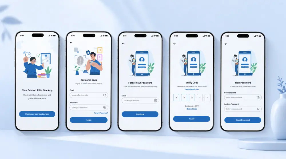 تصميم شاشات UI/UX احترافية (ويب أو موبايل)