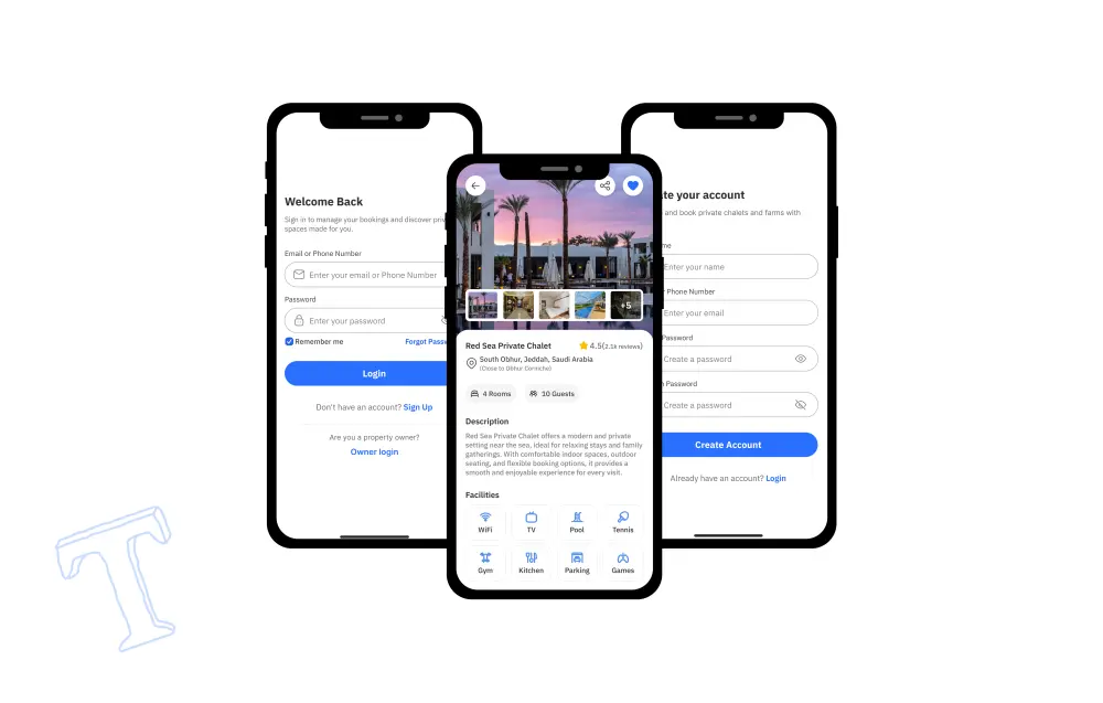 تصميم شاشات UI/UX احترافية (ويب أو موبايل)