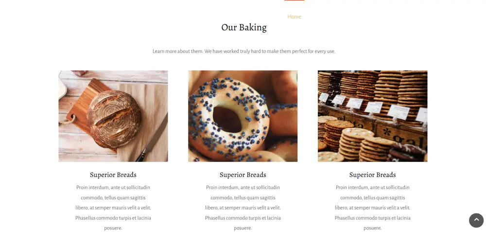 تطوير واجهة موقع ويب احترافي (Bakery) باستخدام HTML وCSS.