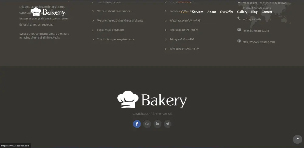 تطوير واجهة موقع ويب احترافي (Bakery) باستخدام HTML وCSS.