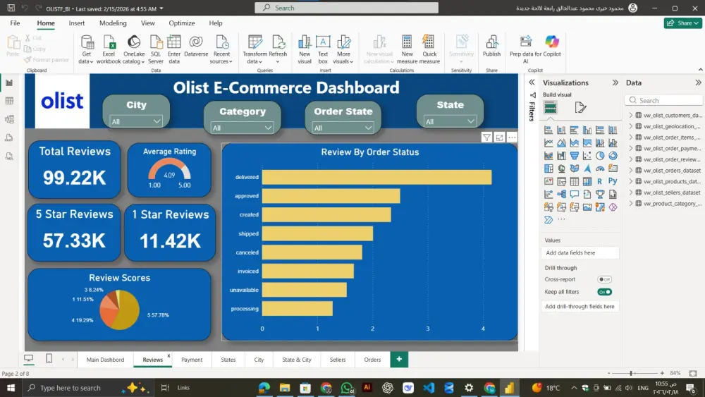 سأقوم بتحليل بياناتك باستخدام Power BI وتصميم داشبورد تفاعلي يعرض أهم المؤشرات والنتائج بشكل واضح وسهل، مع تقديم رؤى تساعدك على فهم البيانات واتخاذ قرارات أفضل