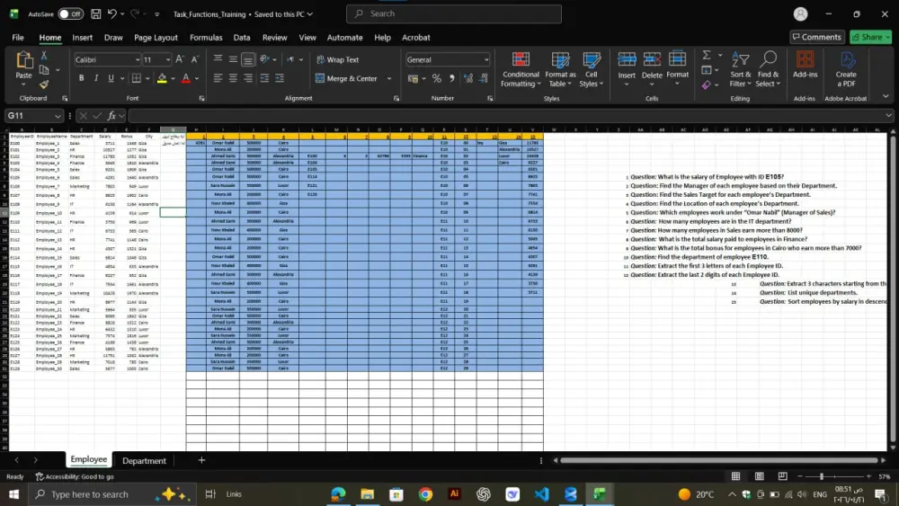 سأقوم بتحليل بياناتك باستخدام Excel، بدءًا من تنظيفها وتنظيمها، ثم إنشاء رسوم بيانية وتقديم ملخص واضح يساعدك على فهم البيانات واتخاذ قرارات أفضل، مع تسليم ملف منظم وسهل الاستخدام.