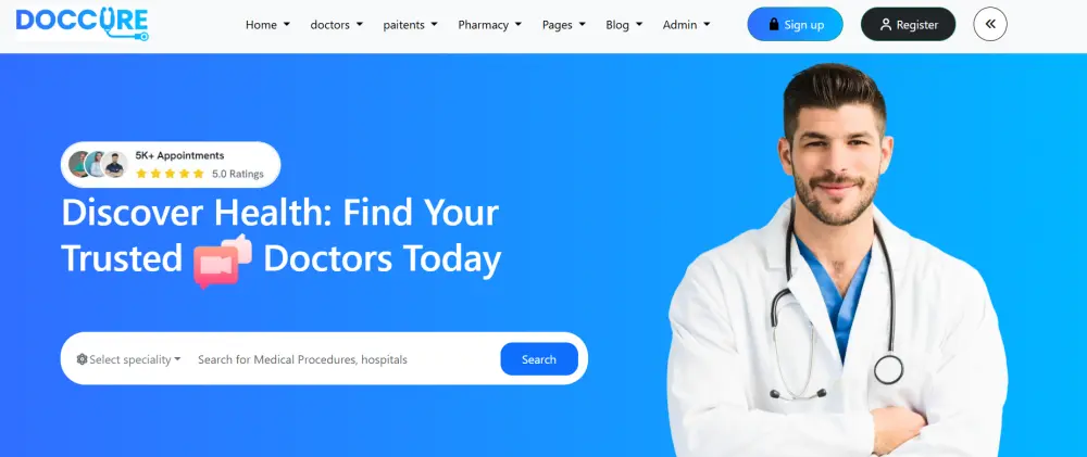 hospital web design