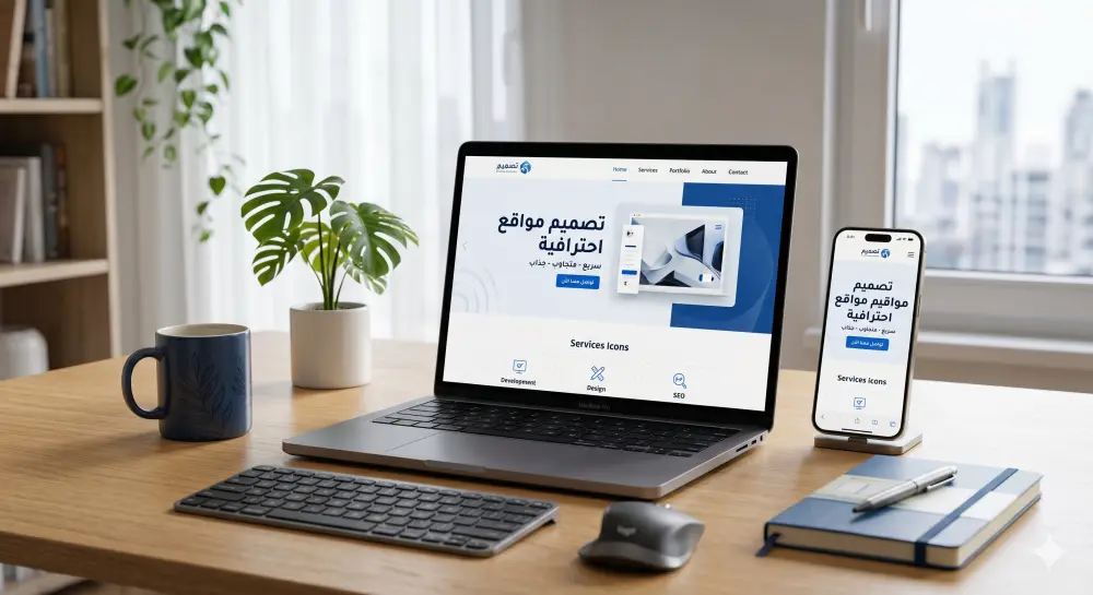 تصميم وتطوير موقع ويب احترافي متجاوب (Landing Page أو متجر بسيط)