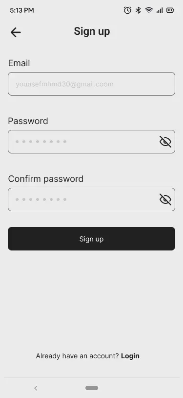 شاشات تسجيل دخول وتسجيل حساب جديد باستخدام Firebase لتطبيقات Flutter