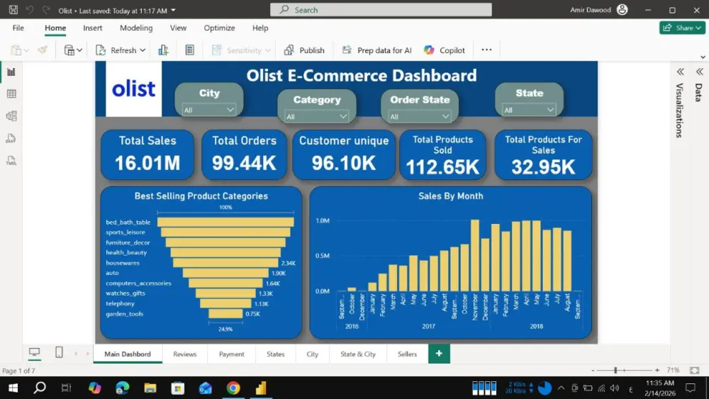 سأقوم بتحليل بياناتك باستخدام Power BI وتصميم داشبورد تفاعلي يعرض أهم المؤشرات والنتائج بشكل واضح وسهل، مع تقديم رؤى تساعدك على فهم البيانات واتخاذ قرارات أفضل