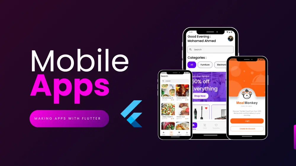 تصميم تطبيق موبايل احترافي باستخدام Flutter