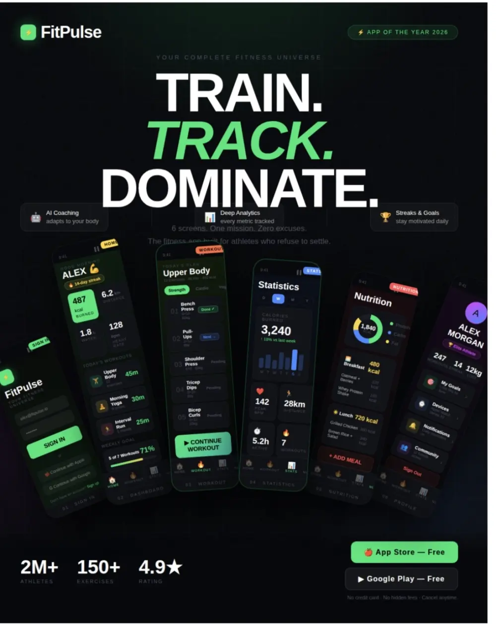 تصميم واجهة مستخدم (UI) حديثة  لتطبيق أو موقع