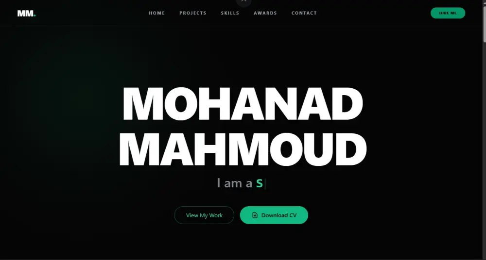 موقع بورتفوليو مميز