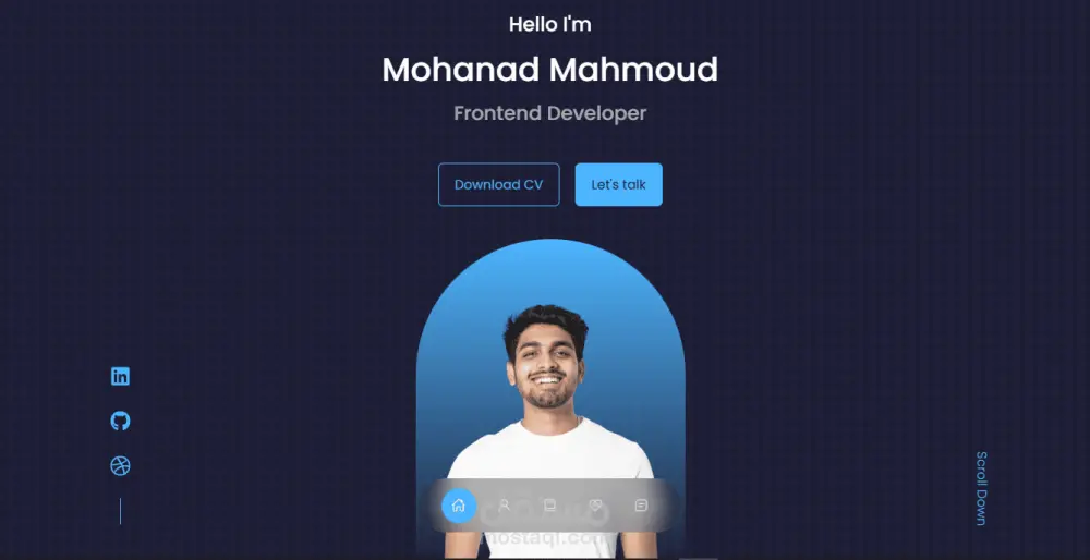 موقع بورتفوليو مميز