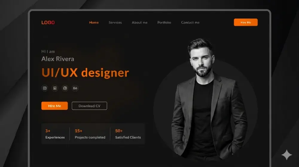 تصميم موقع شخصي Personal Portfolio
