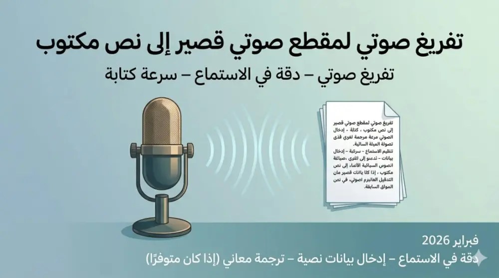 سأقوم بتفريغ الصوت أو الفيديو إلى نص مكتوب بدقة