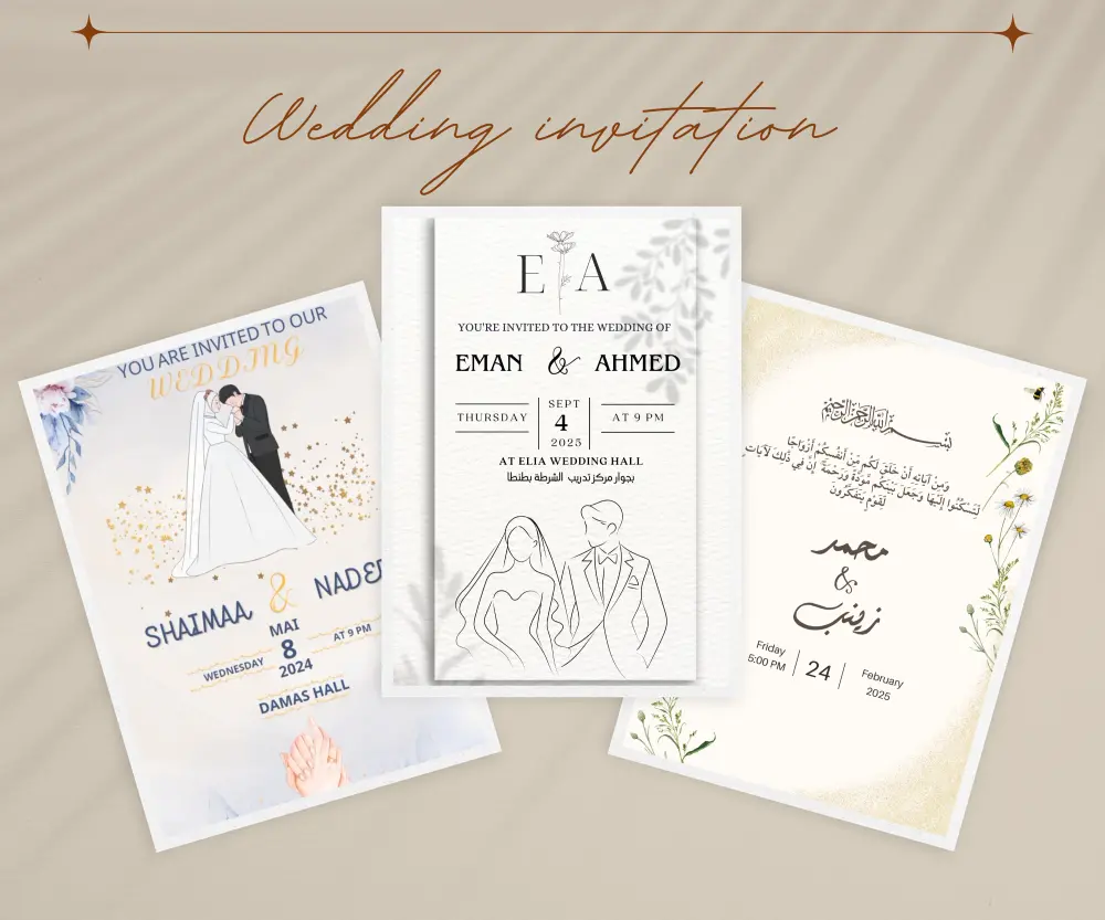 تصميم دعوات زفاف إبداعية بلمسة عصرية باستخدام Canva