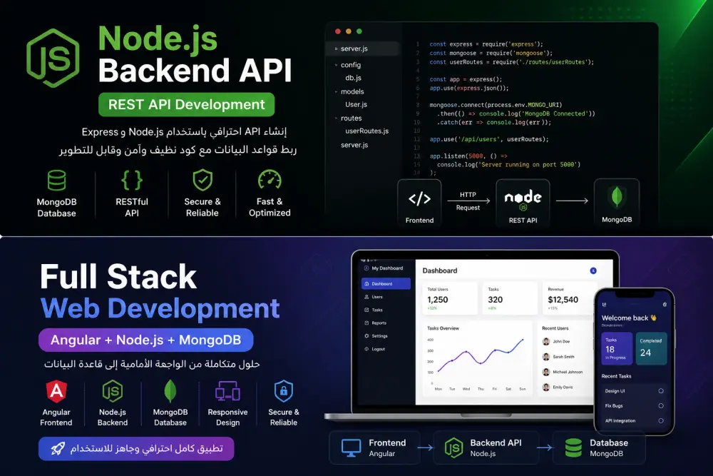 إنشاء REST API احترافي باستخدام Node.js و Express