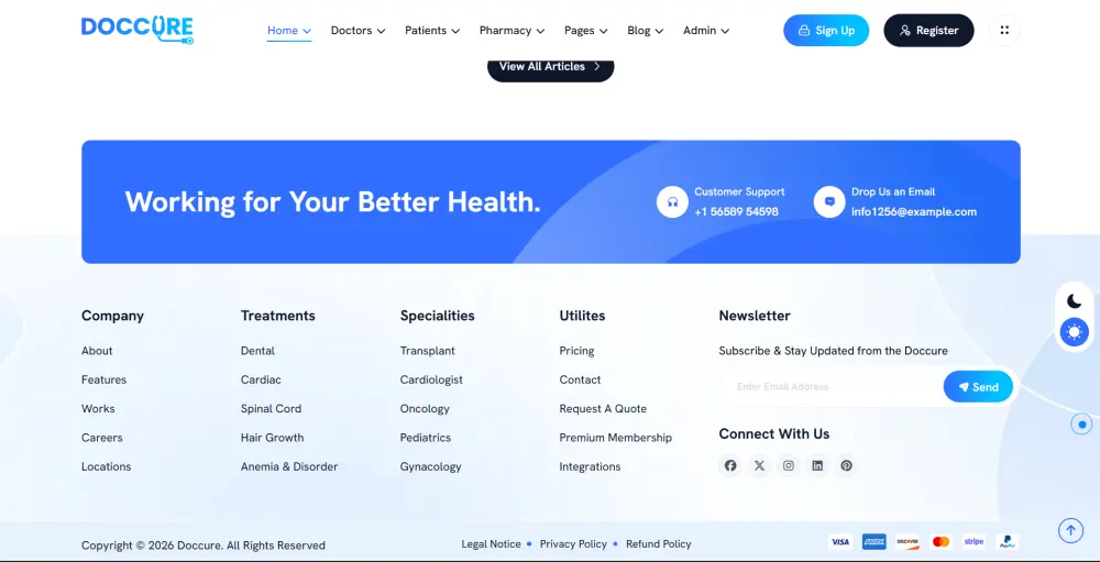 HOME DOCTORS WEBSITE