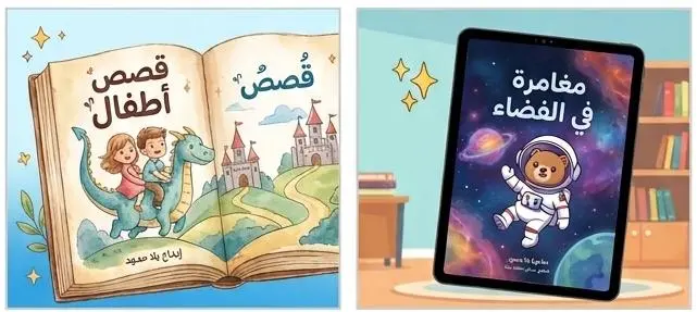 تأليف قصص أطفال إبداعية ومشوقة مع تصميم غلاف مميز