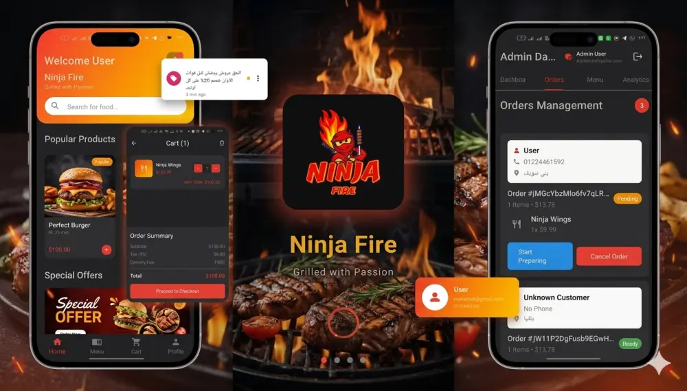 تطوير تطبيق موبايل احترافي باستخدام Flutter يعمل على Android