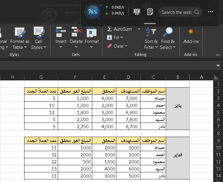 خبير إكسل وتحليل بيانات: تحويل البيانات الخام إلى لوحات تحكم (Dashboards) تفاعلية لاتخاذ القرار.