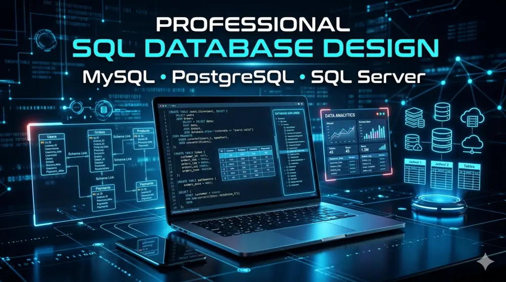 انشاء قاعدة بيانات احترافية باستخدام SQL