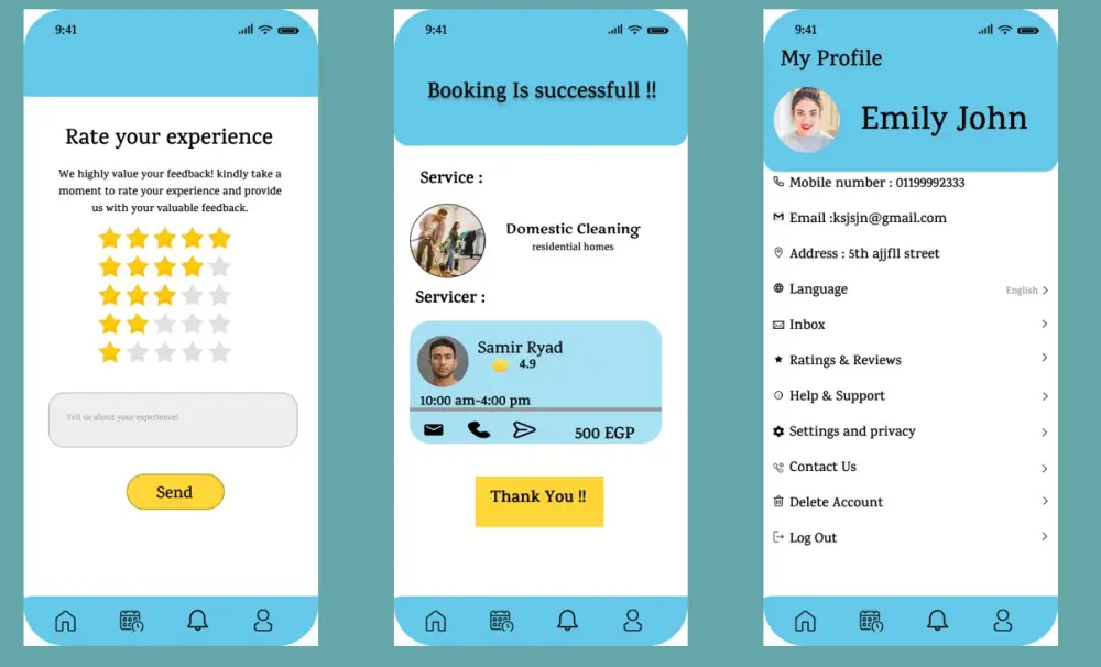 صميم واجهة مستخدم لتطبيق باستخدام figma و Canva