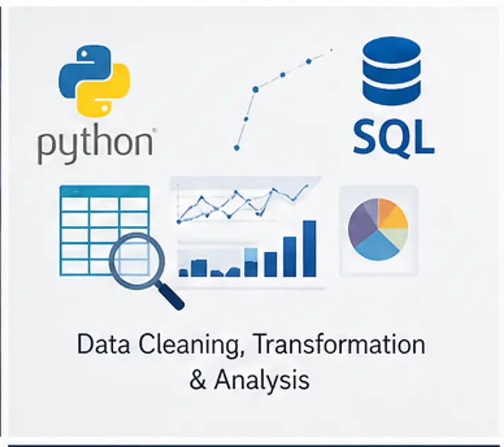 تنظيف وتحليل البيانات باستخدام Python و SQL باحترافية