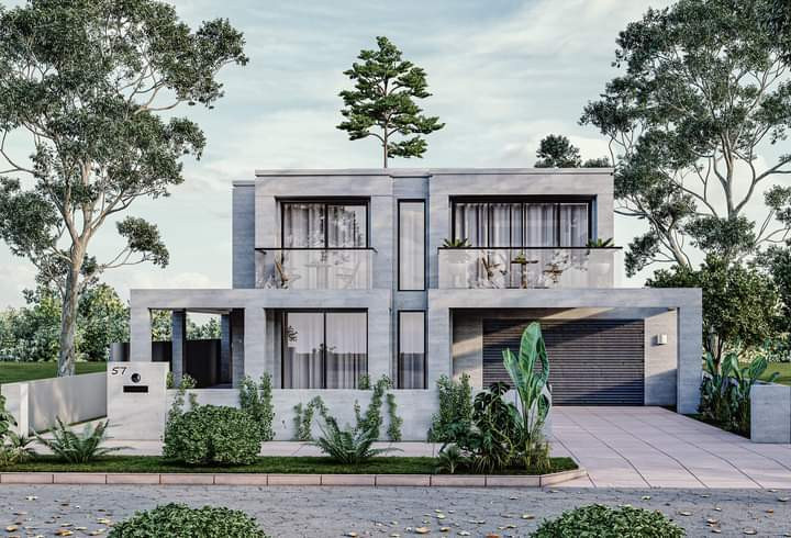 تصميم واجهات مباني 3d