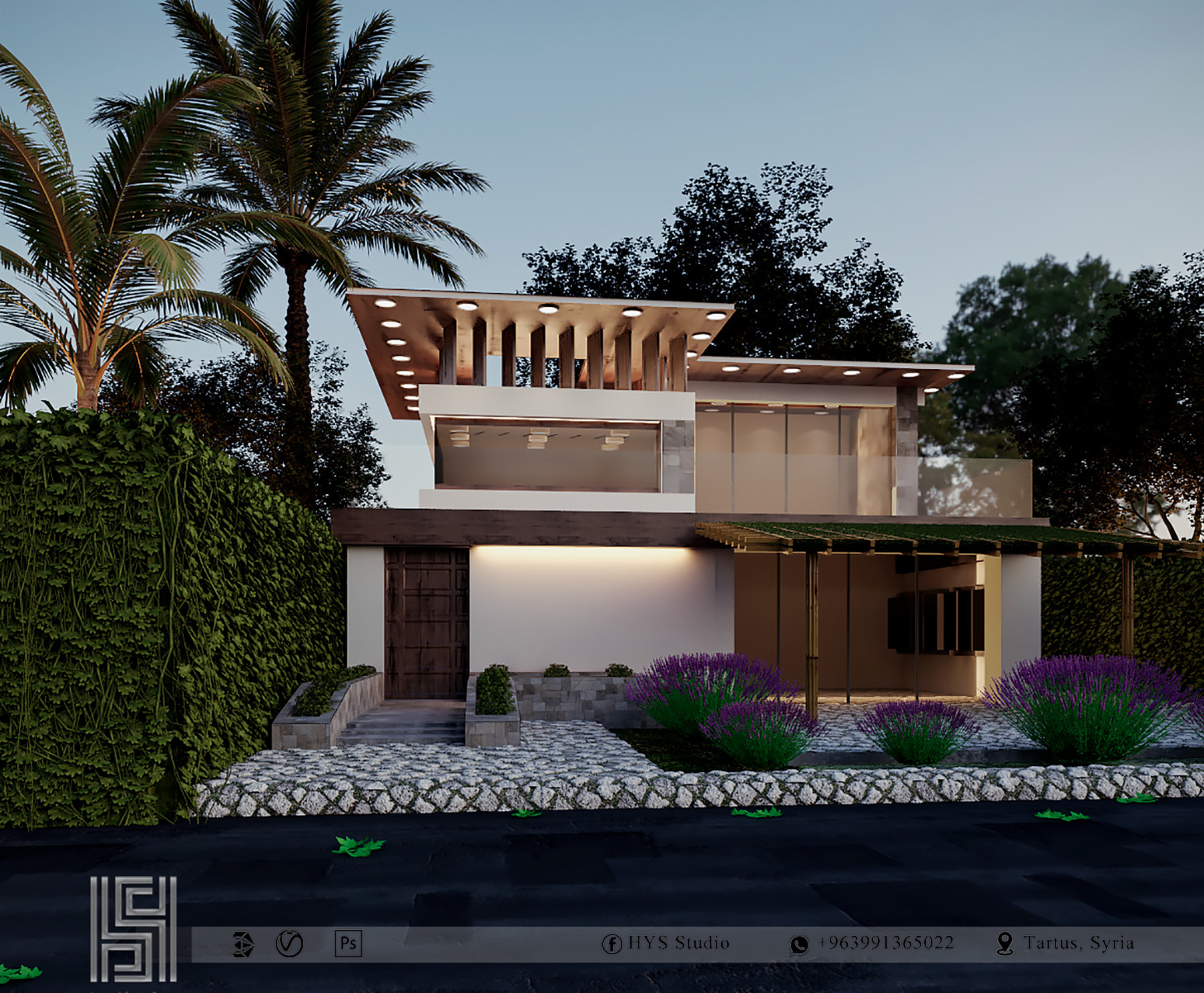 تصميم واجهات مباني 3d