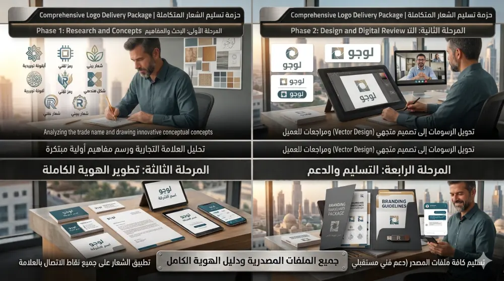 تصميم شعار احترافي لعلامتك التجارية