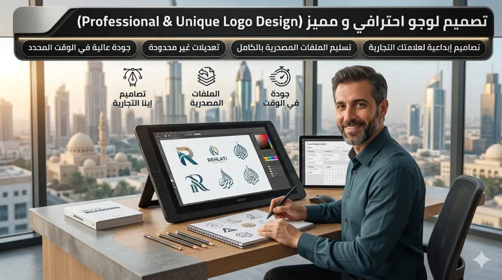تصميم شعار احترافي لعلامتك التجارية