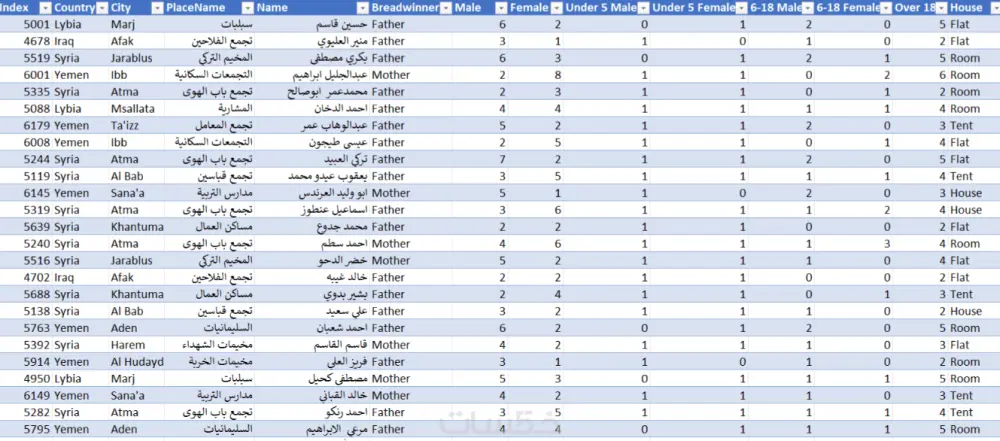 ادخال البيانات علي اكسيل وتنسيقها | Excel Data Entry