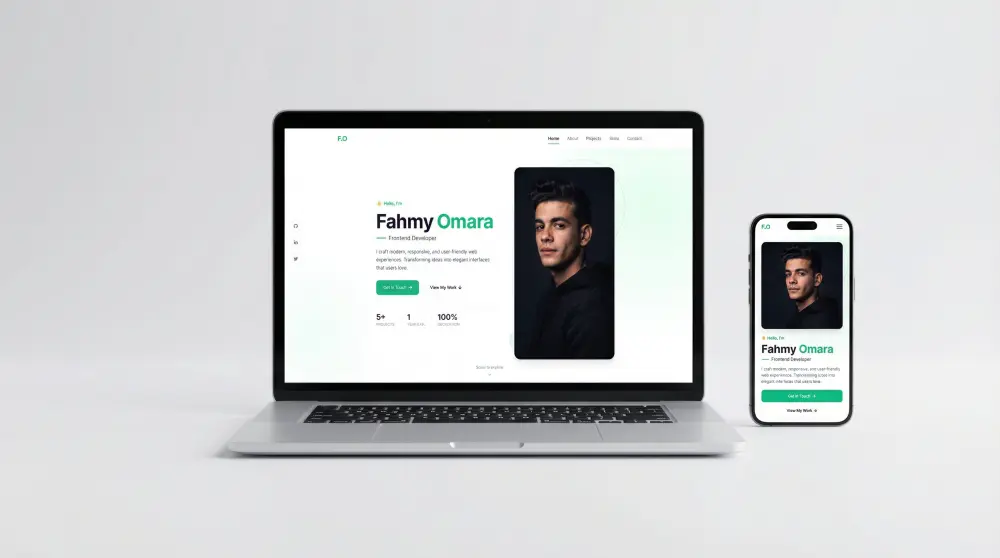 تصميم portfolio احترافي بتقنيات حديثة لعرض مهاراتك بشكل مميز