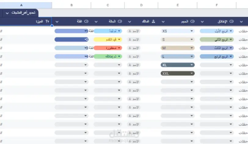 تنظيم وتنسيق Google Sheets مع إدخال بيانات باحترافية