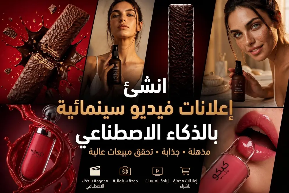 صناعة فيديو إعلاني سينمائي لمنتجك بتقنية الذكاء الاصطناعي