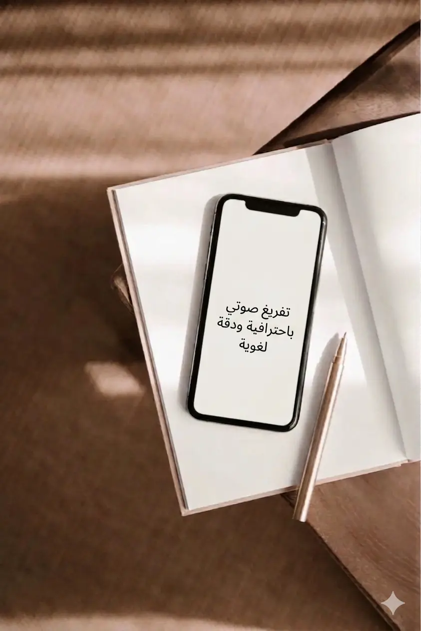 خدمة التفريغ النصي للملفات الصوتية مع التدقيق اللغوي الكامل
