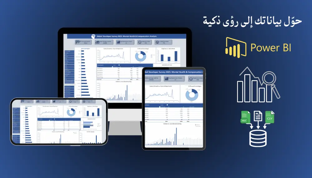 تصميم لوحات تحكم Power BI Dashboards احترافية لتحليل بياناتك